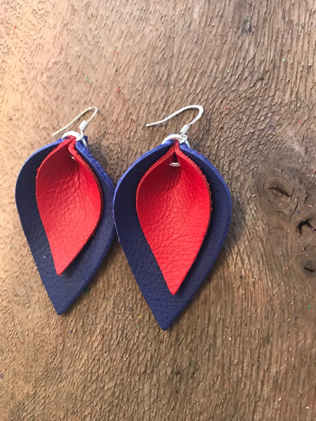 katie-double-layered-leather-leaf-shaped-earrings-in-navy-blue-and-red