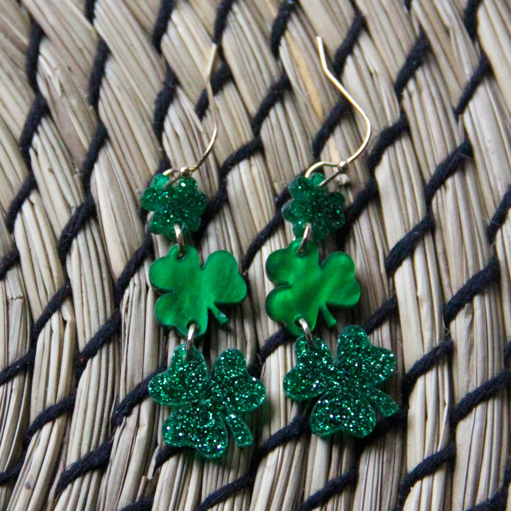 Lucky Clover Cascade Earrings