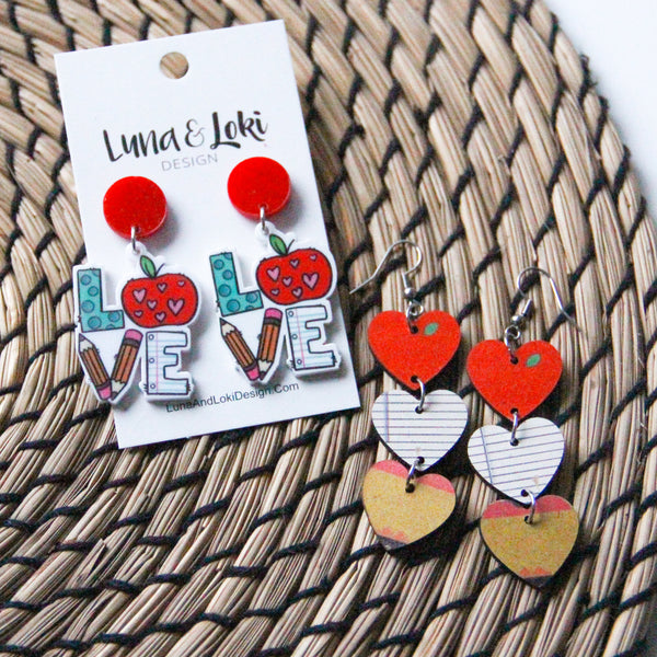 Maureen - Teacher's Pet - School Themed Wooden Hearts