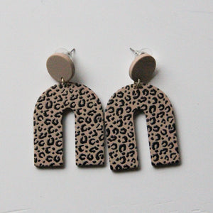 Dottie - Leopard Arch Earrings