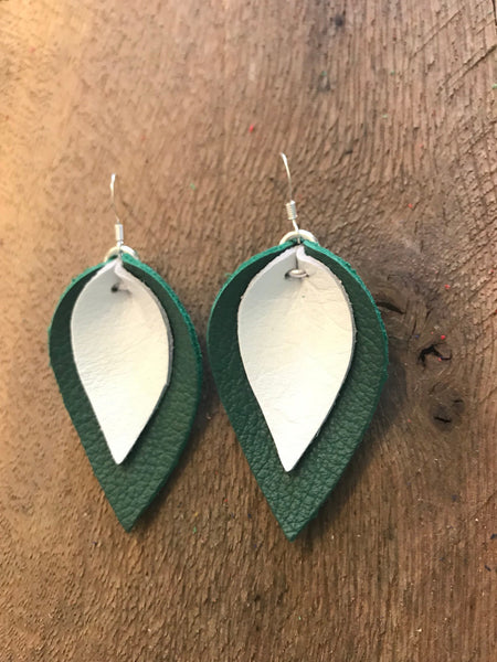 katie-double-layered-leather-leaf-shaped-earrings-in-dark-green-and-white