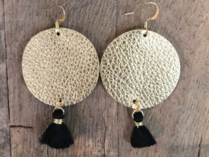 tassel-patricia-gold-leather-circle-earrings