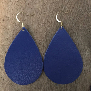 navy-blue-teardrop-leather-earrings