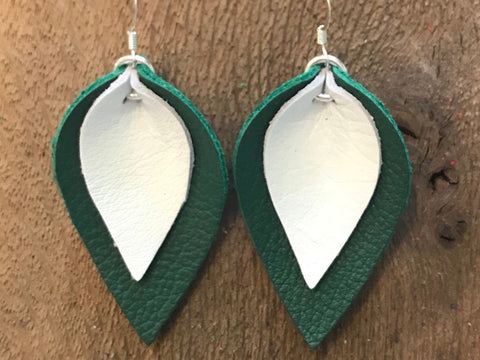 katie-double-layered-leather-leaf-shaped-earrings-in-dark-green-and-white