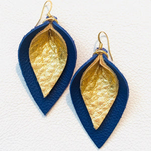 katie-double-layered-leather-leaf-shaped-earrings-in-navy-blue-and-metallic-gold