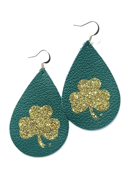 luck-of-the-irish-teardrop-leather-earrings