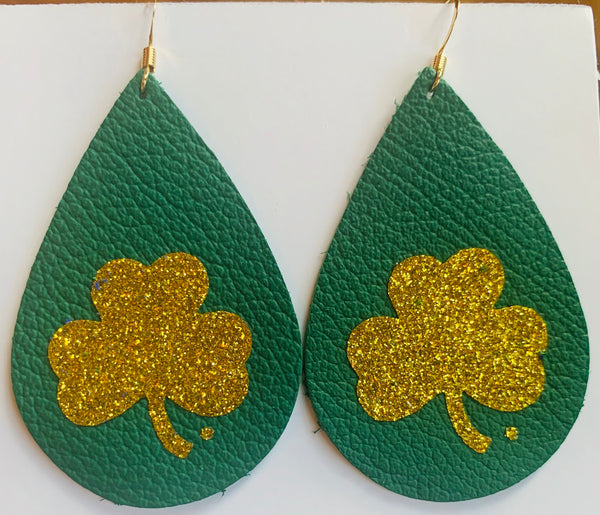 luck-of-the-irish-teardrop-leather-earrings